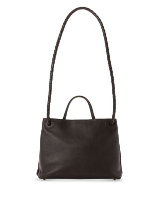 Medium Andiamo Leather Top Handle Bag