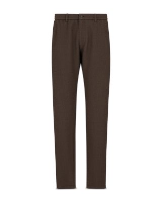 3D Effect Virgin Wool Stretch Jersey Trousers