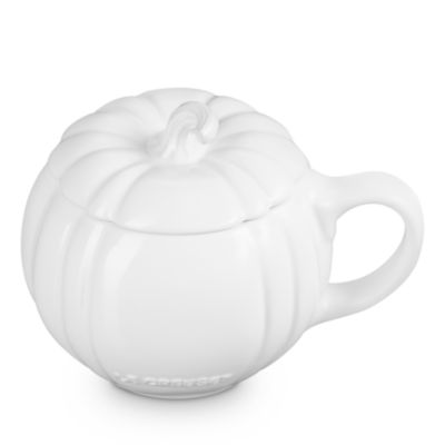 Stoneware Pumpkin Mug with Lid
