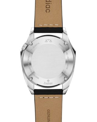 Dress Olympos Automatic Leather Watch, 37mm