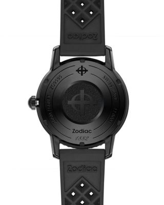 Ceramic Compression Diver Automatic Rubber Strap Watch, 41mm