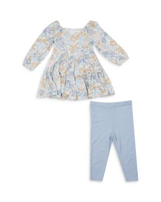 Angel Dear - Girls' Printed Dress and Ribbed Leggings - Baby, Little Kid