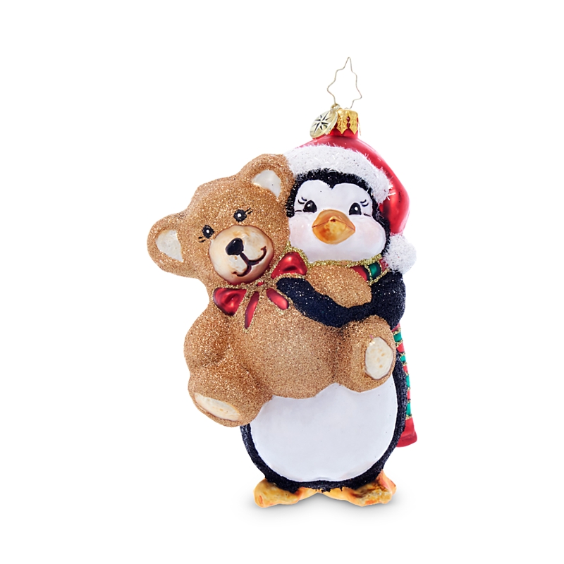 Christopher Radko This Teddy Is For You Glass Ornament