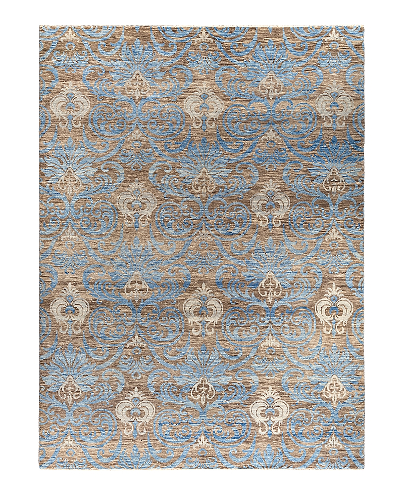 Bloomingdale's Indo Modern M7036 Area Rug, 9'2 X 12'2 In Brown