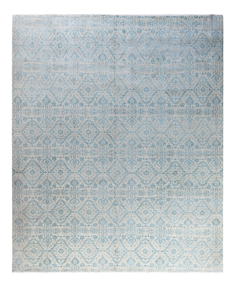 Bloomingdale's Indo Ikat M7107 Area Rug, 8'10 X 10'1 In Gray