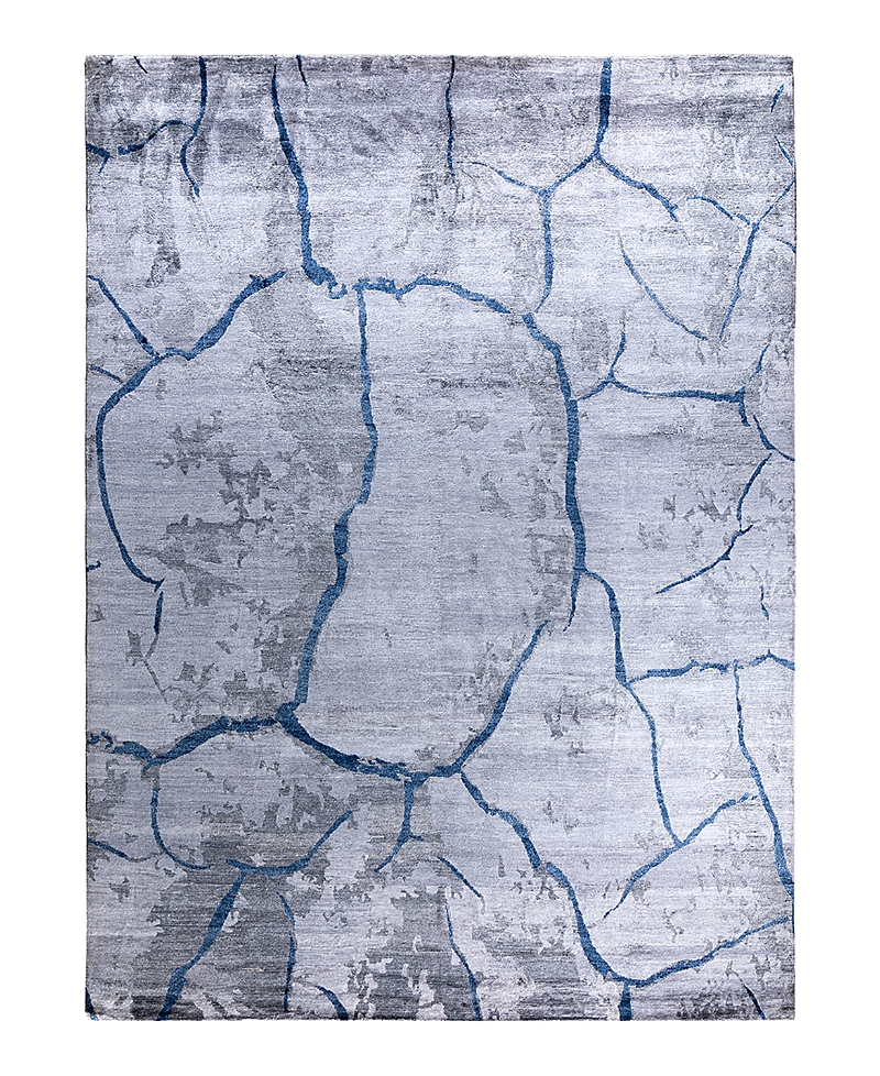 Bloomingdale's Indo Modern M8006 Area Rug, 9'1 X 12'1 In Gray