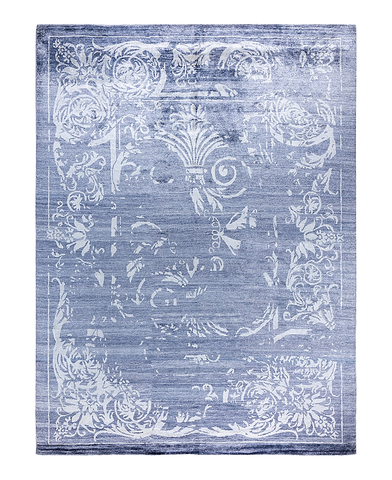Bloomingdale's Indo Modern M6612 Area Rug, 9'2 X 12'3 In Purple