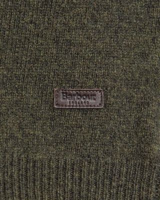 Elbow Patch Mock Neck Sweater