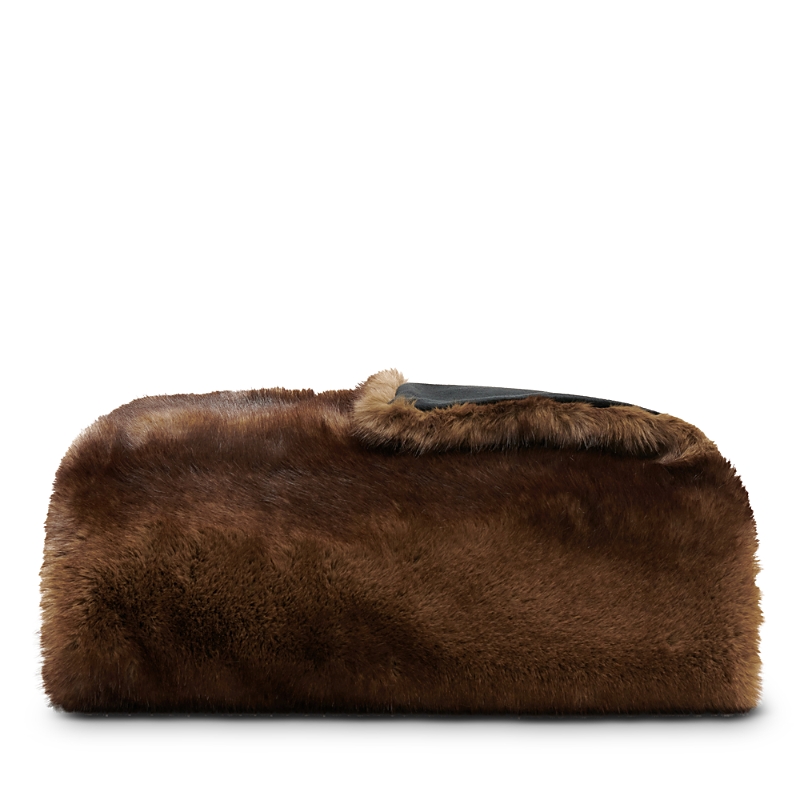 Apparis Brady Mink Blanket In Brown