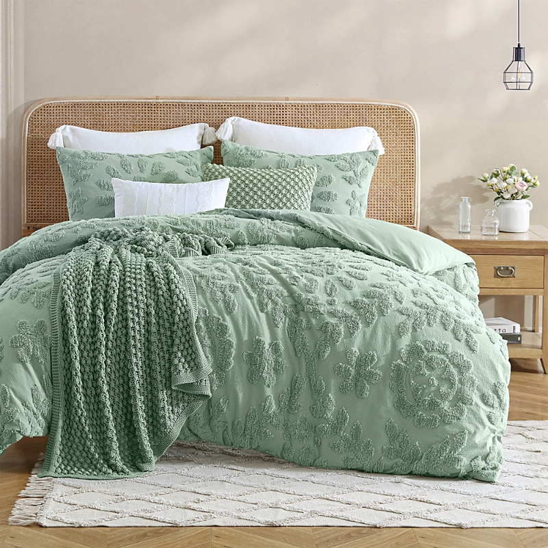 Peri Home Chenille Laurel Comforter Set, Full/queen In Sage