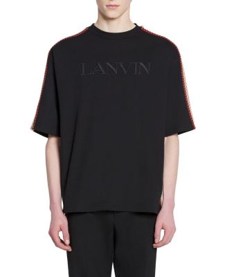 Lanvin Oversized Embroidered Lanvin Side Curb T-Shirt