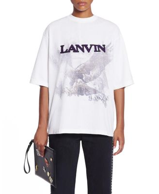 Lanvin X Future Unisex Eagle Print Loose-Fit T-Shirt