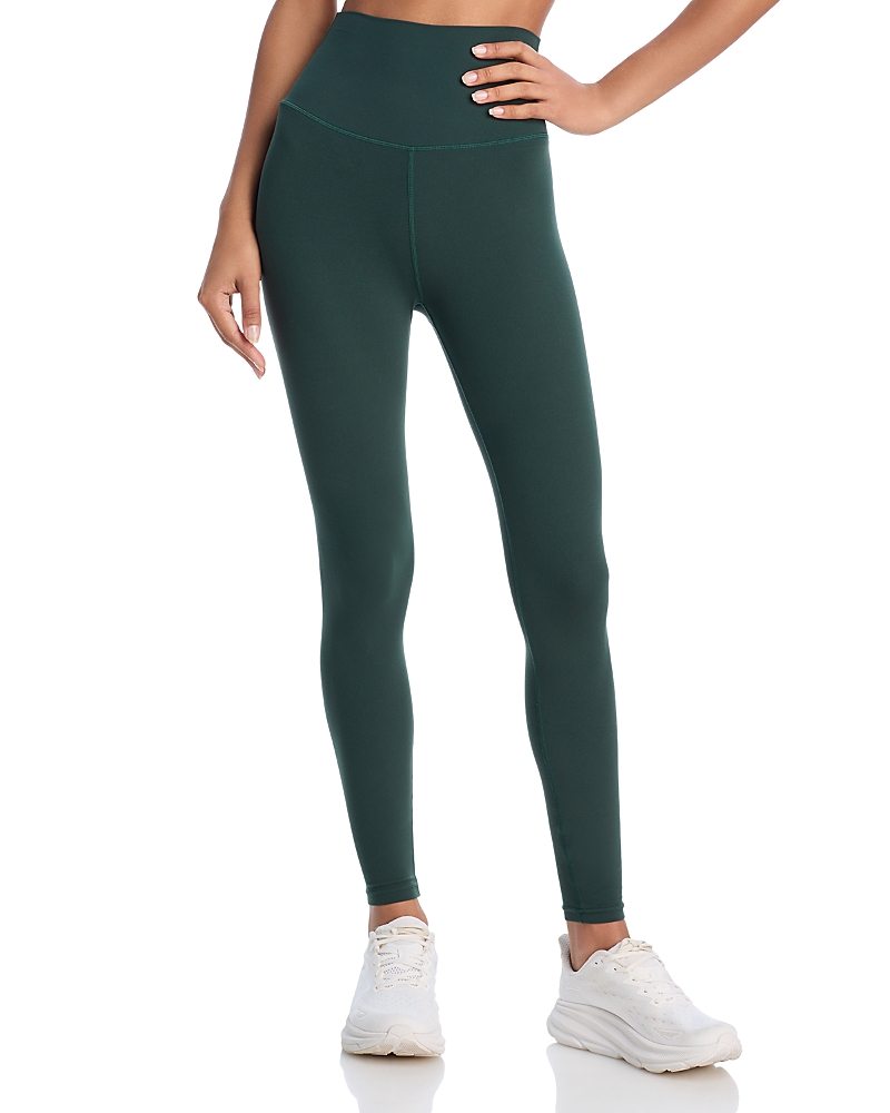 Splits59 Ella High Waist Airweight 7/8 Leggings In Peacock/indigo In Military
