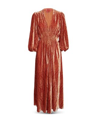 La DoubleJ - Camerino Velvet Maxi Dress