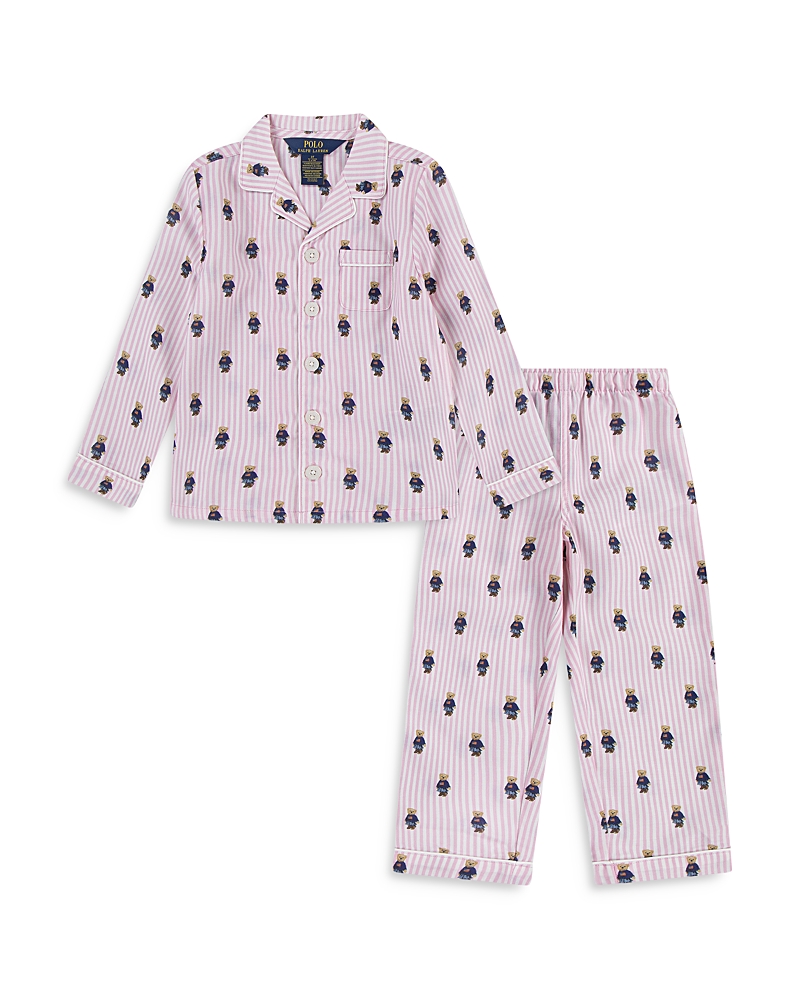 Polo Ralph Lauren Girls' Polo Ralph Lauren Girl Bear Long Sleeve Coat & Pants Set - Little Kid