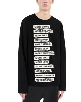 The Kooples Cotton Patch Graphic Long Sleeve Tee