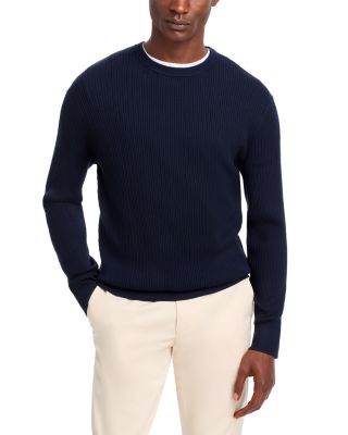 Theory - Riland Cable Knit Sweater in Light Bilen