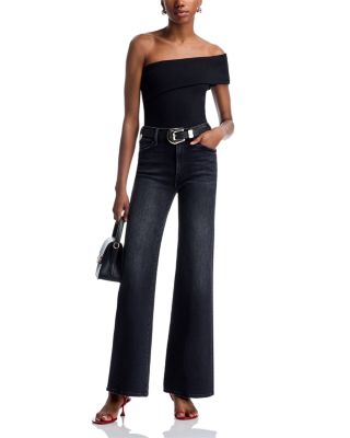 The Hustler Roller Sneak High Rise Jeans in Not Today Satan