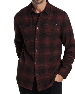 John Varvatos - Dario Brushed Plaid Shirt