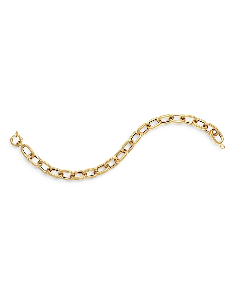 Bloomingdale's Fine Collection Puff Magnifica Link Chain Bracelet In 14k Yellow Gold In Gold