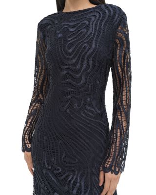 Vanina Long Sleeve Lace Midi Dress
