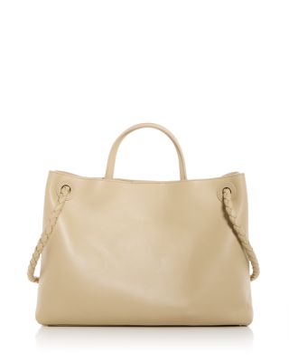 Medium Andiamo Leather Top Handle Bag