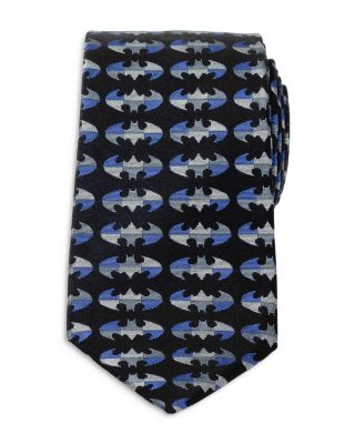Batman Blue Blocked Silk Tie