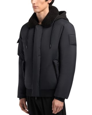 Moose Knuckles Bruce Hooded Down Bomber Jacket