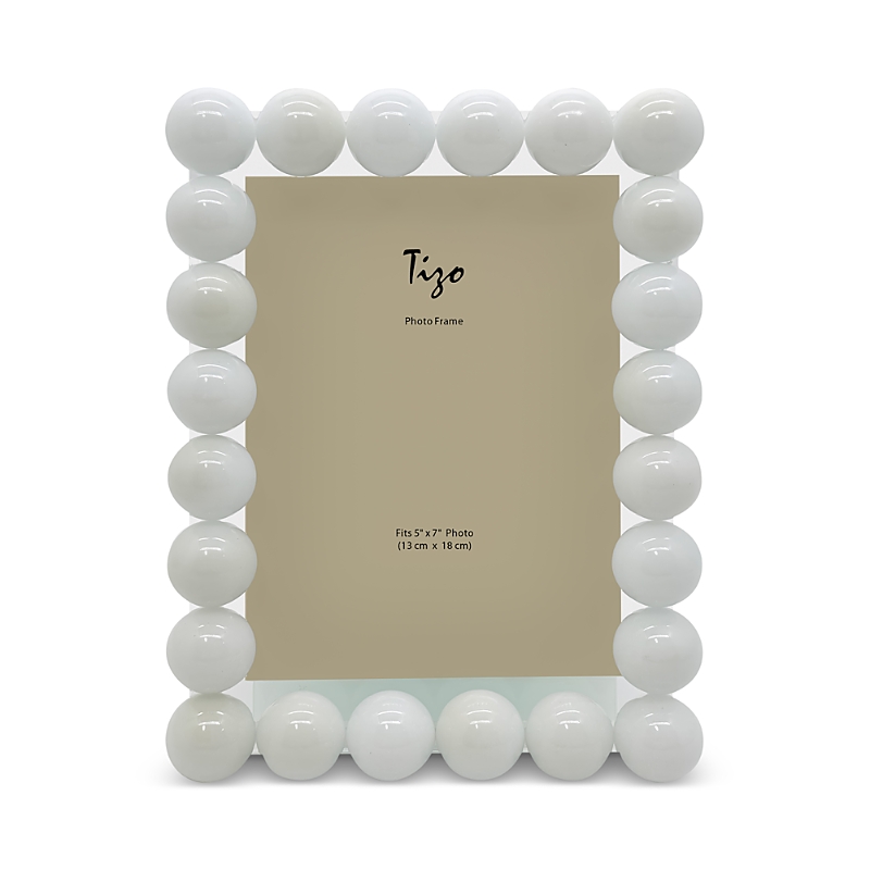 Tizo Crystal Bubbles Frame, 5" X 7" In White