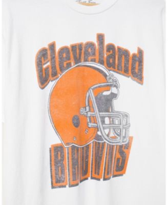 Unisex NFL Cleveland Browns Throwback Helmet Flea Market Tee