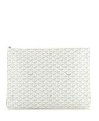 Pre-Owned Goyard Gm Senat Zip Pouch Coated Canvas