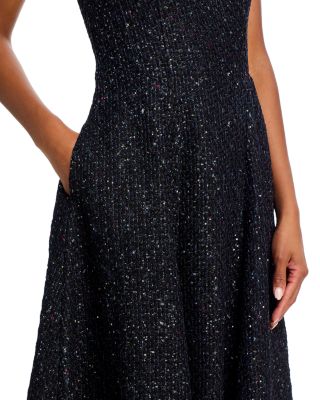 aqua black sequin dress Interstella Sequin Long Sleeve Mini Dress Black main image 0