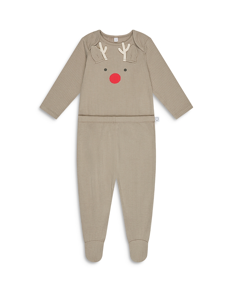 Mori Unisex Reindeer Bodysuit & Leggings - Baby In Taupe