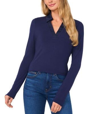 Collared Long Sleeve Top