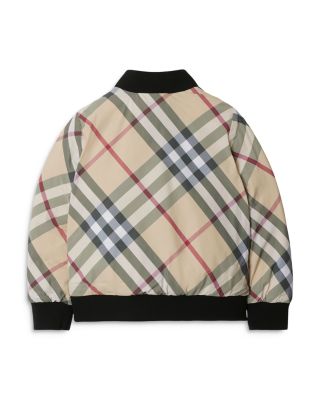 Detachable Burberry Check Bomber Jacket with Down Parka - Little Kid, Big Kid