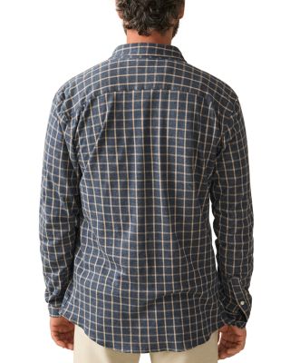 Coastline Knit Plaid Button Down Shirt 