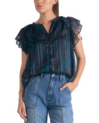 Elan Denim Ruffle Jean Jumper Dress size Medium New sold