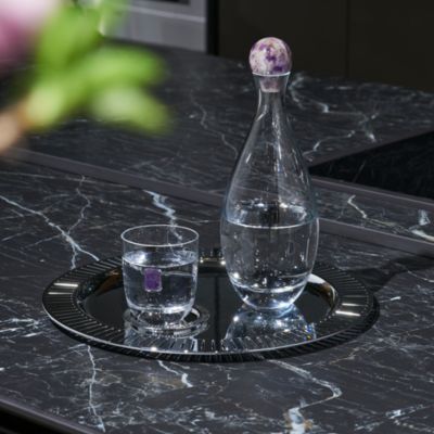 Striations Serving Tray Round