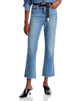 7 For All Mankind Luxe Vintage High Rise Cropped Kick Flare Jeans in Be My Baby