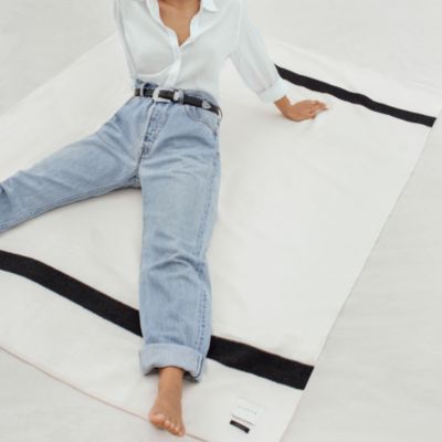 Mason Stripe Baby Alpaca Throw