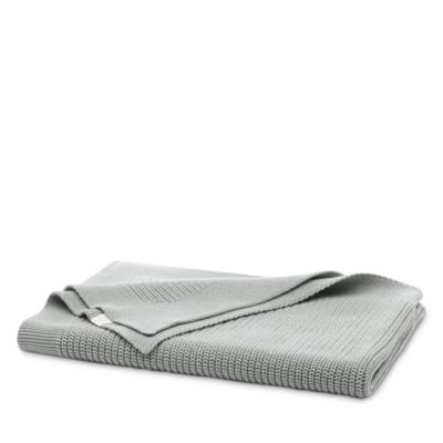 Ribbed Knit Cotton Baby Blanket