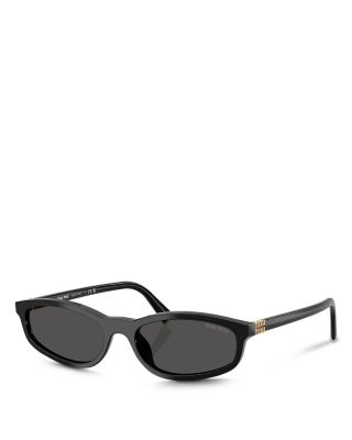 Miu Regarde Oval Sunglasses, 54mm