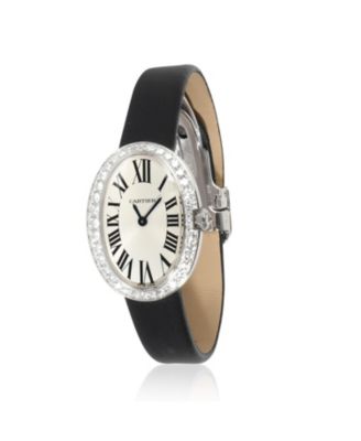 Pre-Owned Cartier - White Gold Baignoire Watch WB520027 25.40 mm