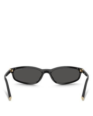 Miu Regarde Oval Sunglasses, 54mm