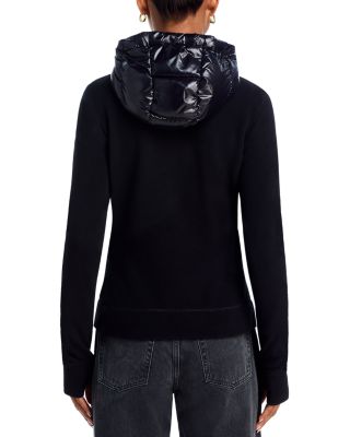 Quilted Down Front Cardigan