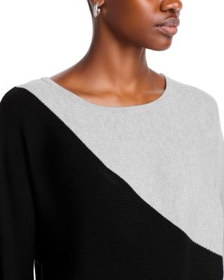 Color Blocked Dolman Sleeve Sweater