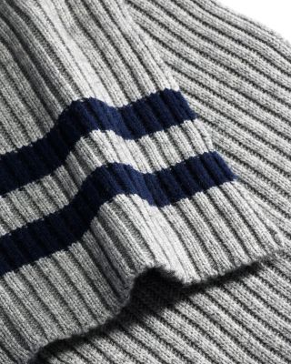 Striped Knit Scarf - Exclusive