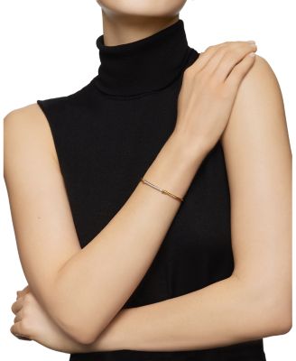 Petite Helena Two Station Wrap Bracelet in 18K Yellow Gold with Diamonds