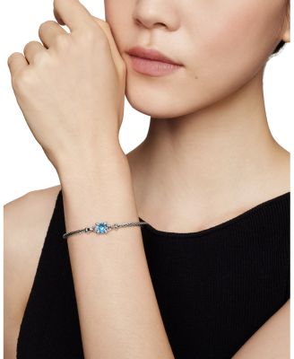 Chatelaine&reg; Bracelet with Blue Topaz and Diamonds