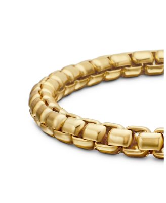 Men's Box Chain Bracelet in 18K Gold